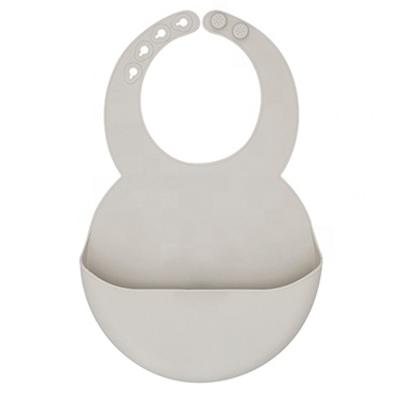 China Factory Direct Sale BPA Free Silicone Baby Bib Solid Color Sublimation Odorless Baby Bib for sale