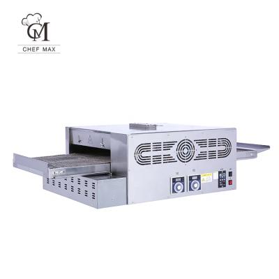 China Chain Restaurant Canteen Stainless Steel Restaurant Kitchen Equipment 20 Inch Gas 32 Conveyor Pizza Oven Gas for sale