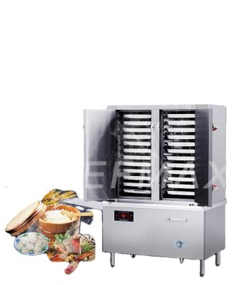 China Viable Commercial 12KW Rice Cooking Electric Food Steamer Multifunctional Steamer Cart Cabinet Electric Steamer Machine Automatic Food for sale