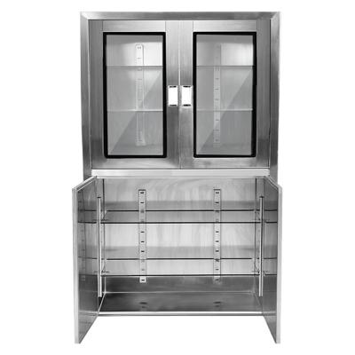 China Modern Hot Sale Medical Instrument Cabinet Patient Hospital Furniture Stainless Steel Medicine Cabinet for sale