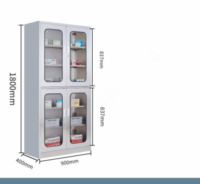 China Modern Hospital Furniture Factory Price Metal Medical Medicine Cabinet With Dental Surgical Cabinet for sale