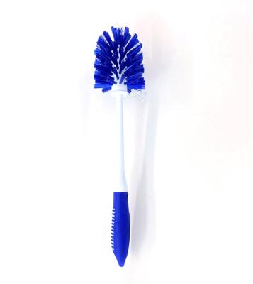 China New Style Small Bathroom Soft Plastic Floor Shower Stocked Bathroom Toilet Cleaning Brush for sale