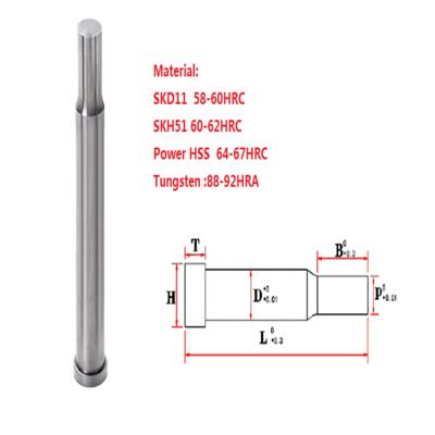 China Standard Metal Precision SKH51 Blank MISUMI Die Punch Pin for sale