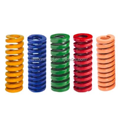 China Coil Customized Special Non-Standard Plastic Yellow Rectangular Coil Springs And Stamping Mold for sale