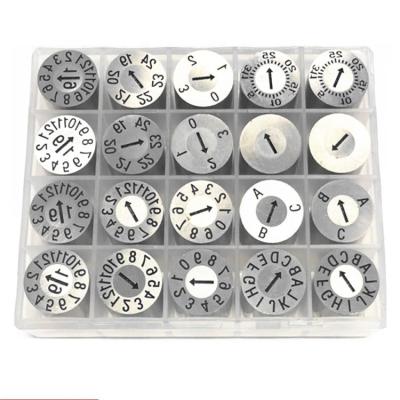 China Metal Plastic Mold Year And Month Date Market Standard Inserts for sale