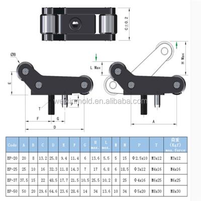 China Custom Metal PE Mold Plate Accelerator Outlet CUSMA for sale