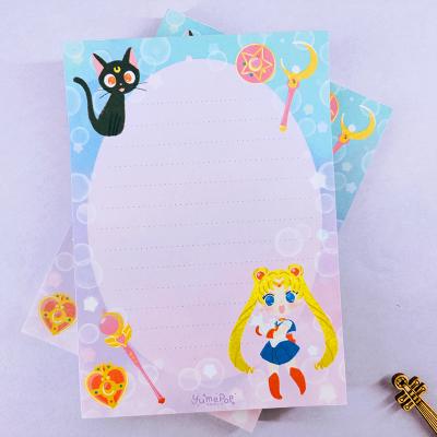 China Self Adhesive Custom Design Cute Stationery Sticky Notes Memo Pad School Supplies kawaii for sale