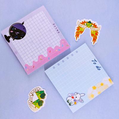 China Custom Square Sticky Note Pads Printing Self-adhesive Stationery Memo Pads for sale