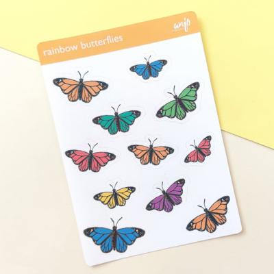 China Decorative Sticker Custom Vinyl Die Cut Planner Adhesive Cute Sticker Paper Sheets for sale