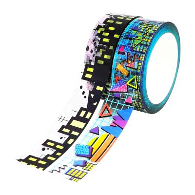 China Custom Printed Colorful Clear Adhesive Washi Tape Waterproof With Kids for sale