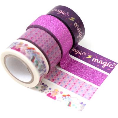 China Waterproof custom make wholesale japanese glitter washi tape personalizado for sale