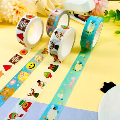 China Custom printed waterproof bulk kawaii paper washi tape for arts and crafts for sale