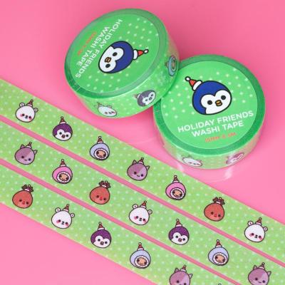 China Waterproof Overlaid Custom Make Perforated Foil Pinted Washi Tape For Planner for sale