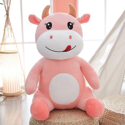 China Big Environmental Cute Plush Milk Cow Customized Big Giant Soft Stuffed Plush Toy Doll for sale