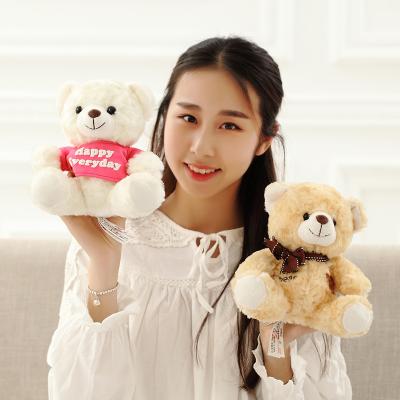 China Valentine's Day Gift Custom Stuffed Plush Cute Dolls with Logo Sitting Plush Teddy Bear Custom Made for sale