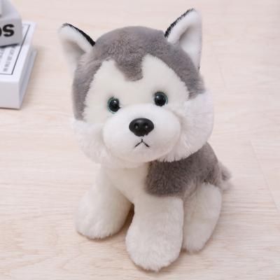 China Eco-friendly Material Wholesale Price 20cm Simulated Cute Plush Squatting Toy Dog Puppy Stuffed Animal for sale