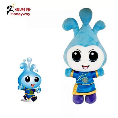 China Custom Plush Factory Enterprise Mascot Customers Requirement Design Squishy Animal Plush Toy for sale