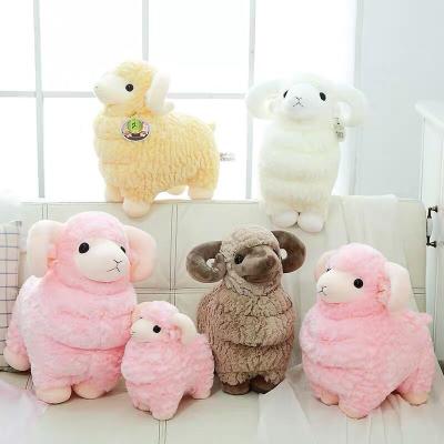 China 2020 Cute Animals Set Animal 25cm 40cm Lamb Sheep Lamb Plush Soft Toy Crafts Products Gifts For Children for sale