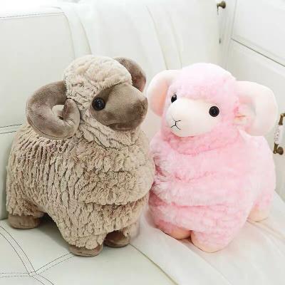 China 38cm Super Soft Stuffed Animal White Sheep Plush Toy Eco-Friendly Animal For Kids Gift for sale