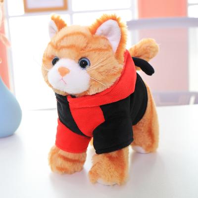 China Funny Plush Baby Smiling Lovely Cat Makes You Happy Soft Stuffed Plush Toy Cat for sale