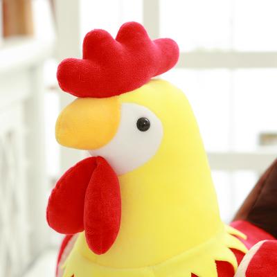 China Eco - Friendly Colorful Stuffed Rooster Chicken Farm Animals Plush Soft Custom Stuffed Toy for sale