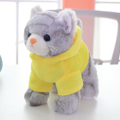 China Soft plushies cat plushies cat toys children's gift cartoon plush toy cartoon cat plushies children's gift Kawaii with clothes for sale