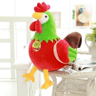 China Customized Creative Popular Eco-friendly Stuffed Animal Colorful Stuffed Animal Mascot Rooster Toy Mascot Rooster Toy for sale