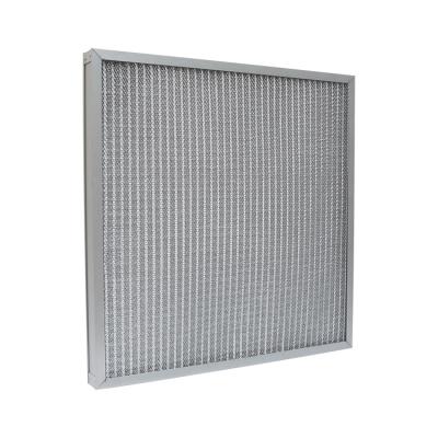 China Bass Initial Hotels Metal Air Resistance Aluminum Wave Filter Pre Industrial Panel Filter for sale