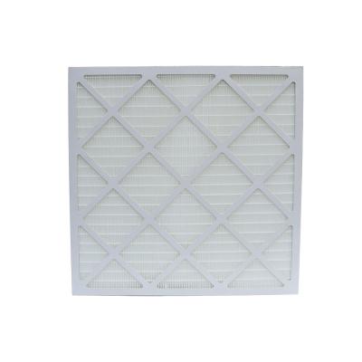 China Hotels Cardboard Frame HEPA Mini Pleat Filter Medium Efficiency HVAC Air Filter for sale