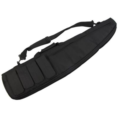 China Nylon Tactical Shoulder Sling Gun Bag Padded Soft AEG Rifle Shotgun Case Bag Black for sale