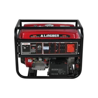 China Lingben Gasoline 3500 6500 8500 Super Silent Electric Generator Portable Gasoline 15hp 3kw LB3500D for sale