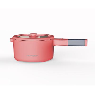 China Multi Pots Easily Cleaned Mini With Long Handle White Cooker Pan Electric Cooking Hot Pot from Ranbem 1016W for sale