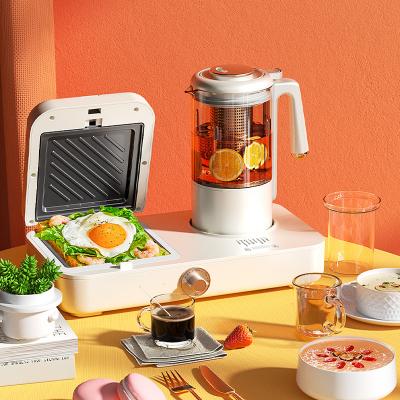 China Multifunctional Hotel Ranbem 139E Makers With Multiple Timer Function Coffee Sandwich Maker Waffle Toast 3 In 1 Breakfast Maker for sale