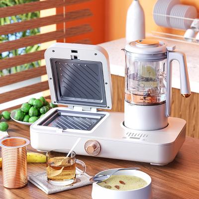 China Hotel Ranbem 139E Sandwich Maker 3 in 1 Makers Hot Selling Multifunctional Mini Commercial With Pot Home Use Breakfast Maker for sale