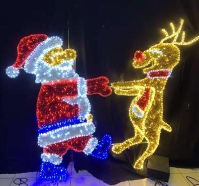 China Bestselling IP65 Waterproof Christmas Decoration Lights Bestselling IP65 Outdoor Led Fountain Pattern Light Holiday Decoration Santa Claus Light for sale