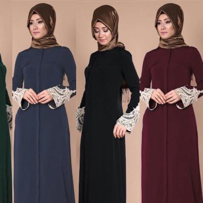 China Beautiful Sustainable Elegant Muslim Dress Muslim Wholesale Islamic Clothing Long Turkey Dress for sale