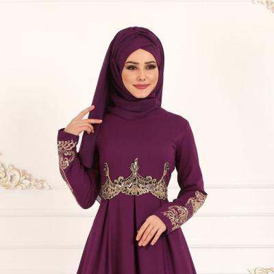 China New Breathable Fashion Muslim Women Dress Elegant High Waisted Long Muslim Dress for sale