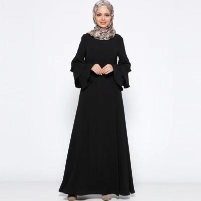 China Elegant High Quality Breathable Muslim Elegant Flare Dress Sheath Long Dress For Muslim Women for sale