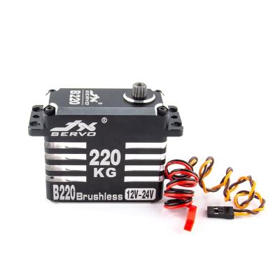 China RC Hobby JX B220 220kg 16.8V/4S Brushless Servo Monster Torque Full Metal Gear CNC Standard 1/5 RC Car Robot Drone A280BVSW S180 for sale