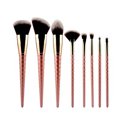 China Angular Blush New Style 2020 Pink Cosmetics Soft Brush Fiber Kit High Quality Makeup Brush Beauty Tool Set for sale