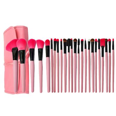 China Angular Blush Amazon Hot Selling Pink Beauty Brushes 24pcs Professional Makeup Set Brush With End Caps Cosmetic Filter for sale