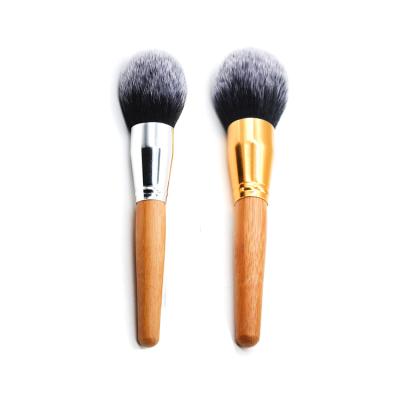 China Angular Blush High Quality Simple Bamboo Cosmetic Powder Blusher Flame Brush Handle Eco-friendly Makeup Brush for sale