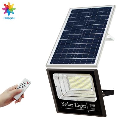 China HUAPAI Ip65 Smd 25W 40W 60W 100W 200W Aluminum Waterproof Outdoor Solar Led Floodlight Billboard Fashion Design Die Casting for sale