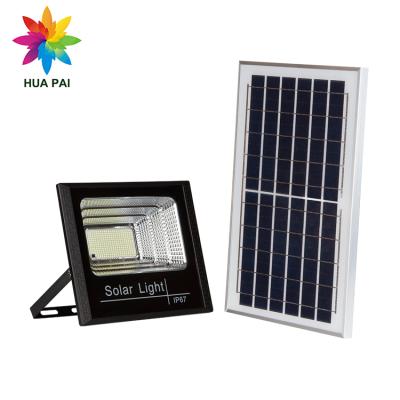 China Best Quality Ip66 25w Waterproof Outdoor Plastic Billboard HUAPAI 40w 60w 100w 200w Led Solar Flood Light for sale