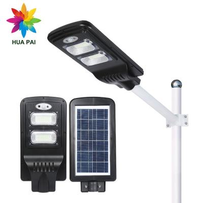 China Wholesale HUAPAI ROAD road lamp 20w 40w 60w 80w all in one led solar street light for sale