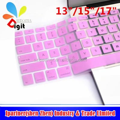 China Laptop keyboard for Macbook 13/15/17 inch MacBook keyboard cover USA layout silicone keyboard protector for sale