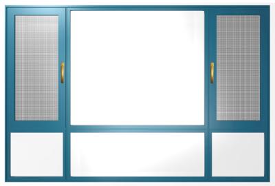 中国 開き窓のWindowsの内部アルミニウム スライドおよび陽極酸化される開いた自然折るため 販売のため