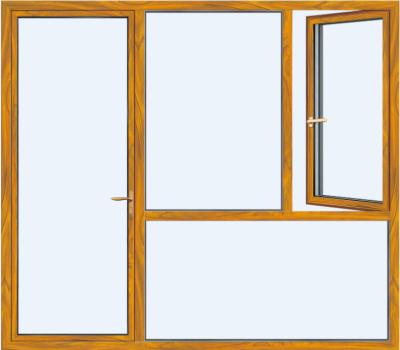 China Horizontal Aluminium Casement Windows Wood Grain Finish With Folding Screen for sale