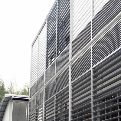 China Horizontal PVDF Aluminum Sun Shade Louvers Adjustable Energy Efficient for sale