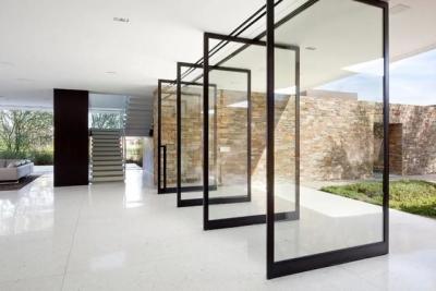 China Fireproof Aluminium Pivot Doors , Anti Static Pivoting Wall System for sale